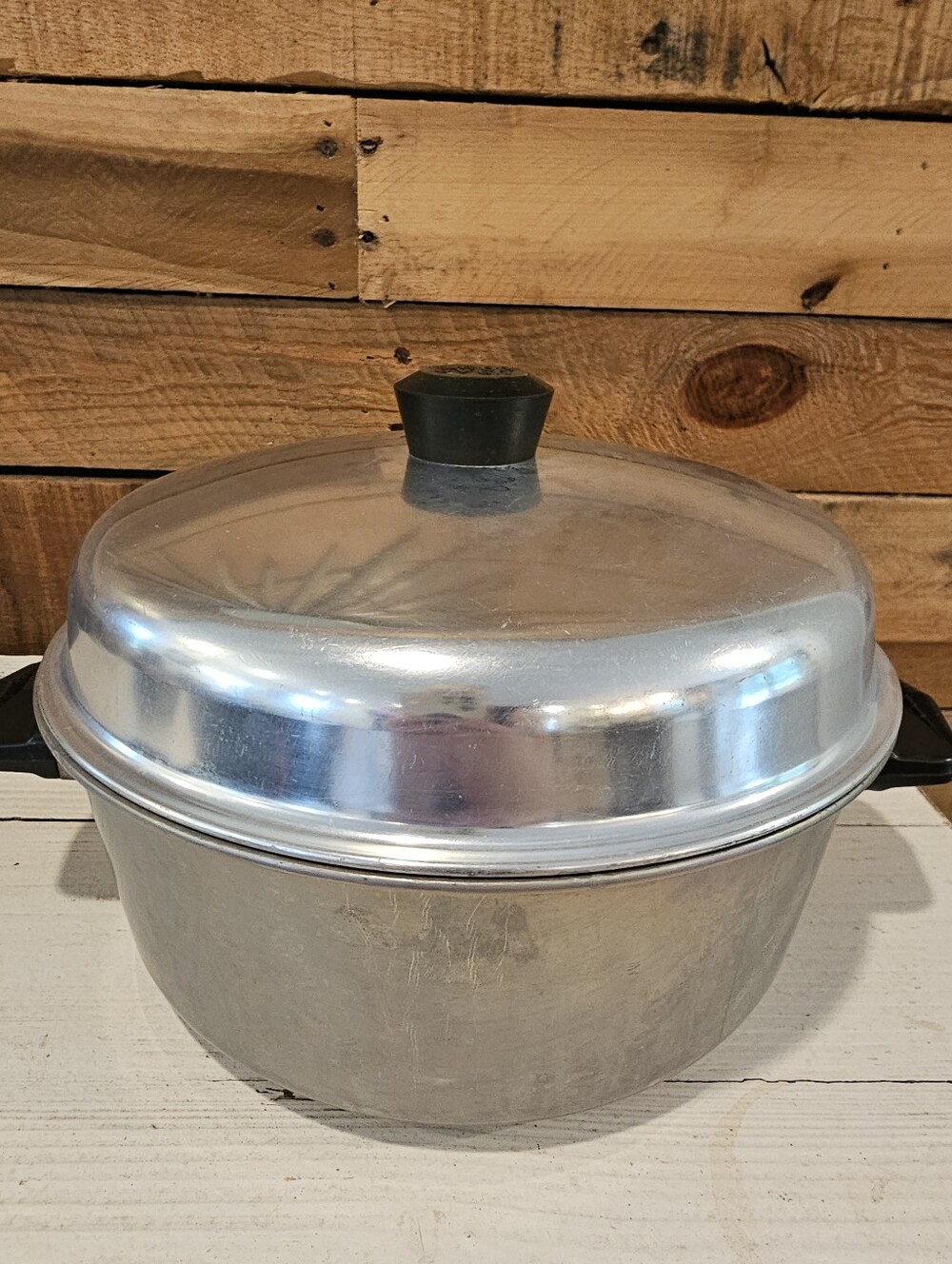 Vintage 40's/50's Tacuco No. 834 "Wear Ever" 4 Qt. Aluminum Dutch Oven/Stockpot